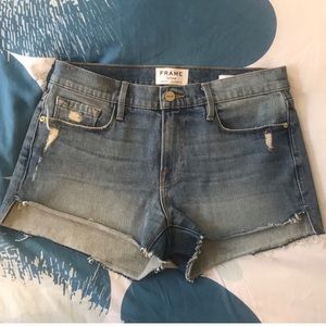 Frame Denim Cutoff Shorts.